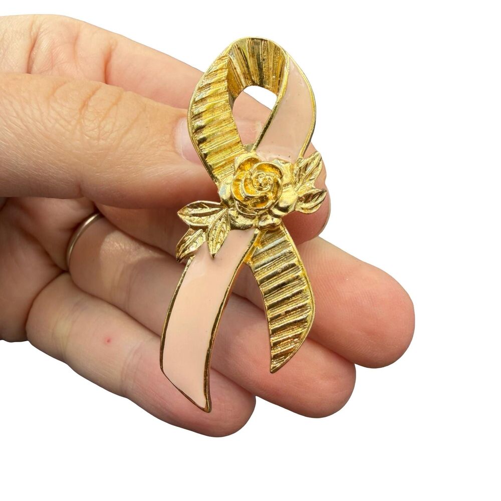 Vintage Jewelry Avon Breast Cancer Awareness Ribbon Pin